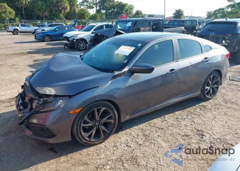 2019 Honda Civic Sport from USA, damaged, VIN 2HGFC2F85KH589511